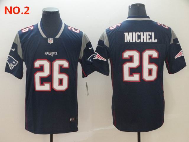 Men's New England Patriots #26 Sony Michel Jersey NO.2;